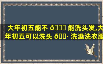 大年初五能不 🍀 能洗头发,大年初五可以洗头 🌷 洗澡洗衣服吗